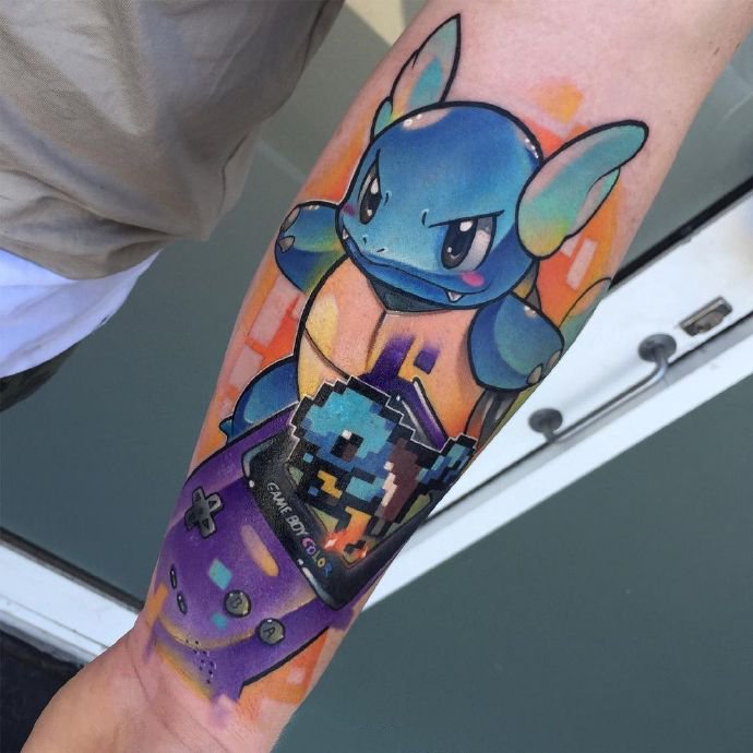 色彩丰富的9张卡通动漫纹身图片