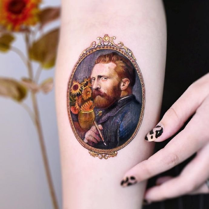 9张超精致的写实小图纹身图片