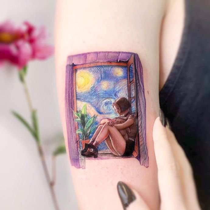 9张超精致的写实小图纹身图片