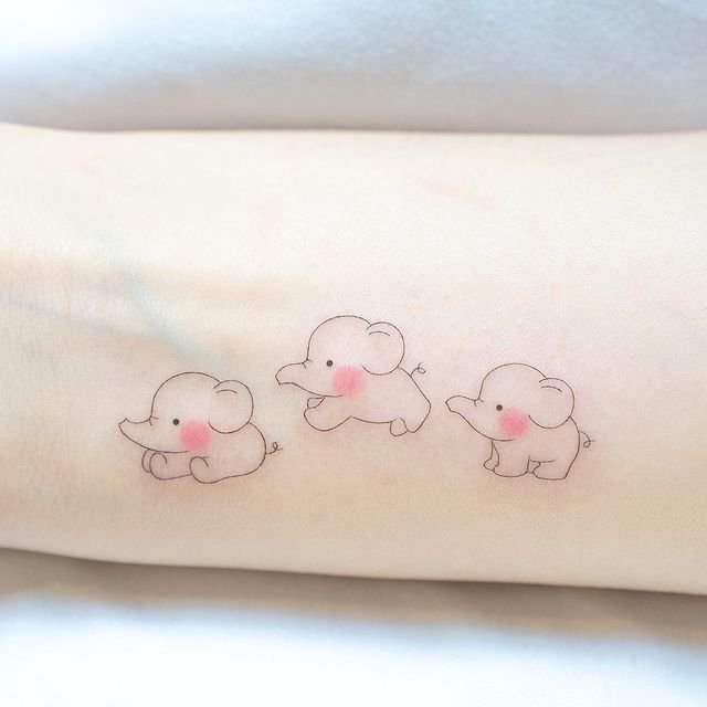 萌妹纸最爱的一组卡通纹身图片