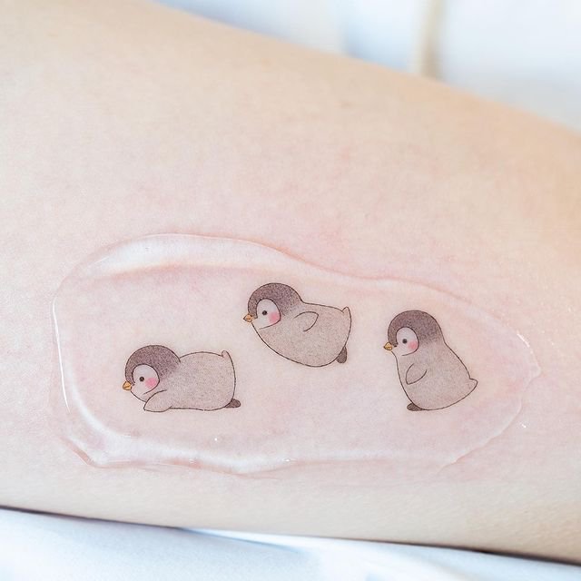 萌妹纸最爱的一组卡通纹身图片