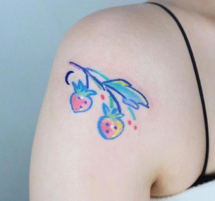 9张色彩丰富的卡通彩色纹身图片