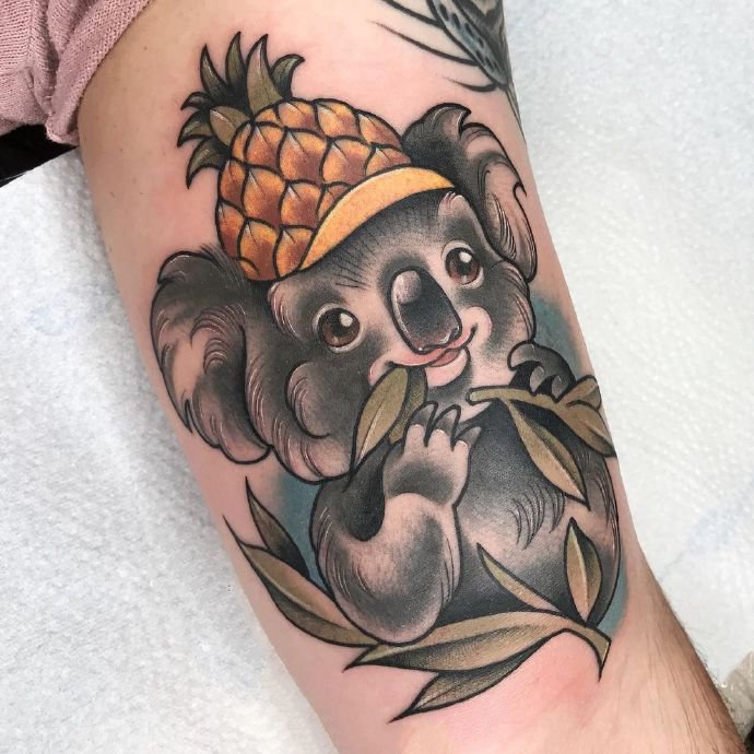 一组大胆写实的newschool纹身图片