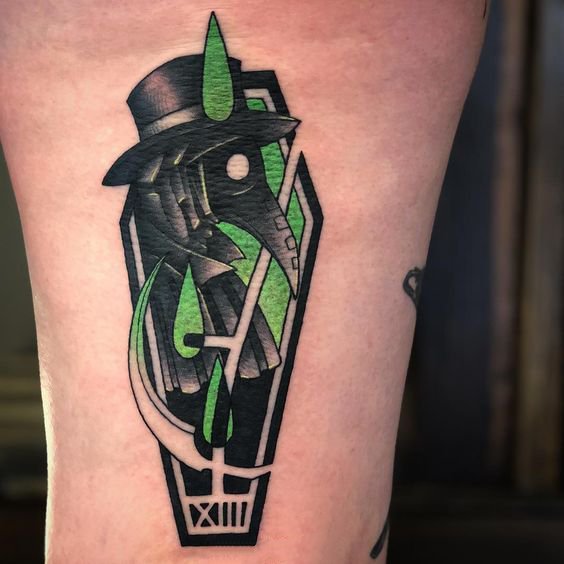 让人又敬又惧的9张鸟嘴医生纹身图片