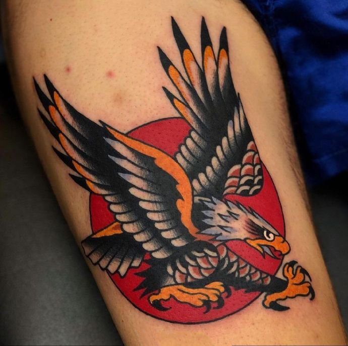 一组复古红为主题的oldschool纹身图片