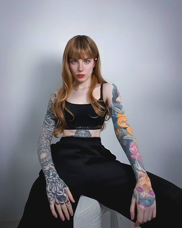 气场爆棚的欧美风女性纹身图片9张