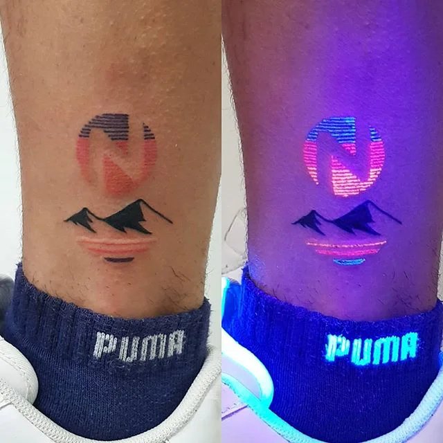 9张美丽特别的荧光纹身图片