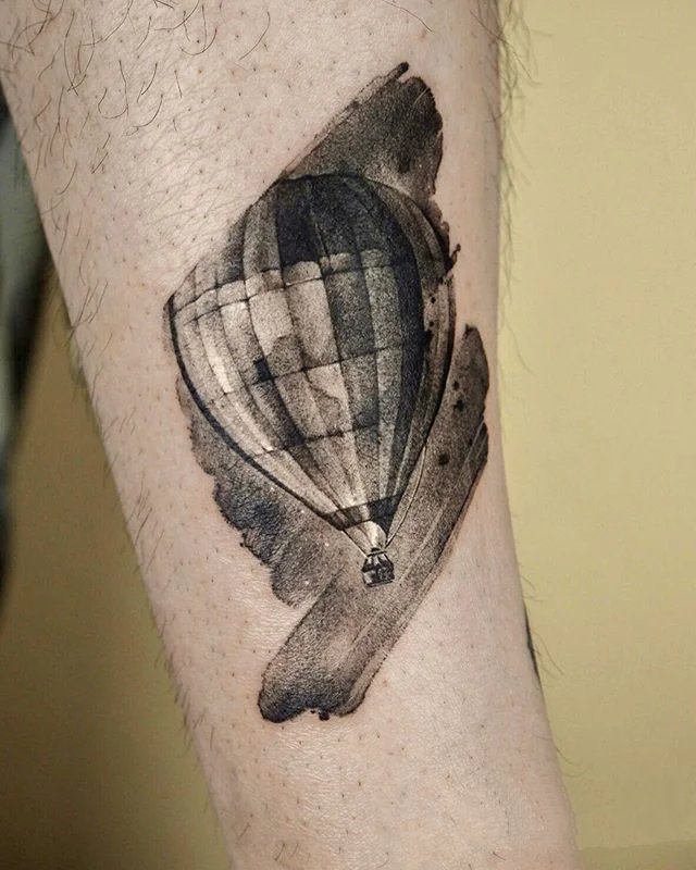 一组好看的水墨纹身图片