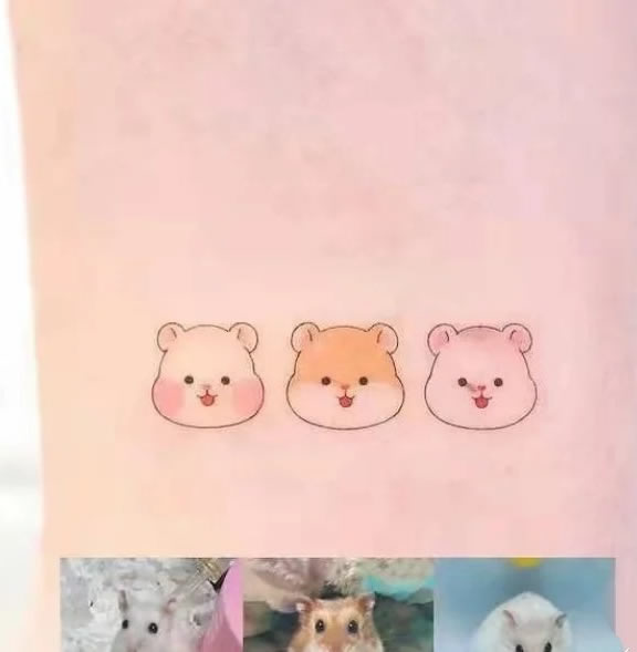 让人拥有好心情的可爱卡通纹身图片9张