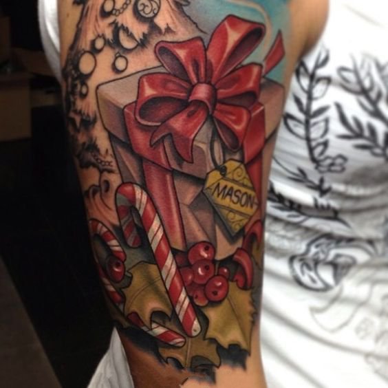 一组专属于圣诞节的可爱纹身图片