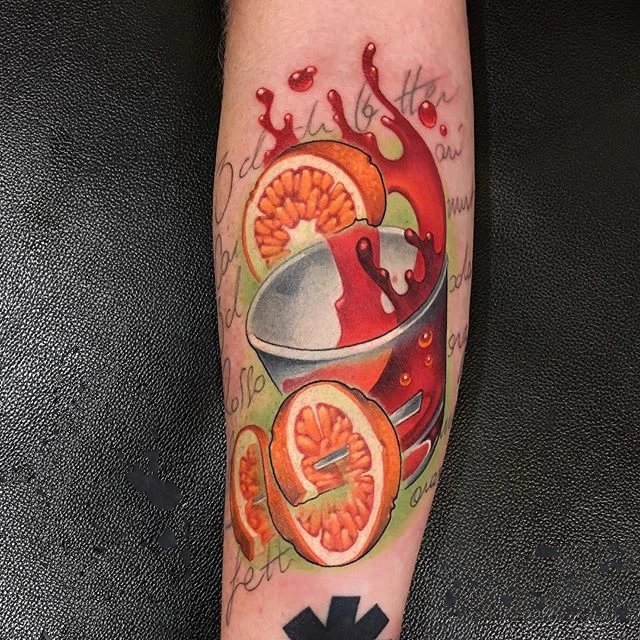 9张适合夏天的彩色饮料纹身图片