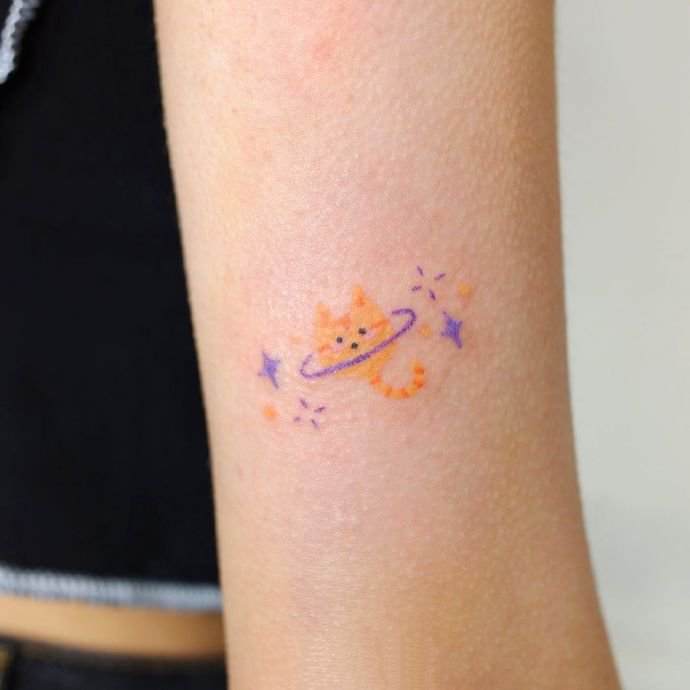 清纯女生最爱的9张淡雅小清新纹身图片