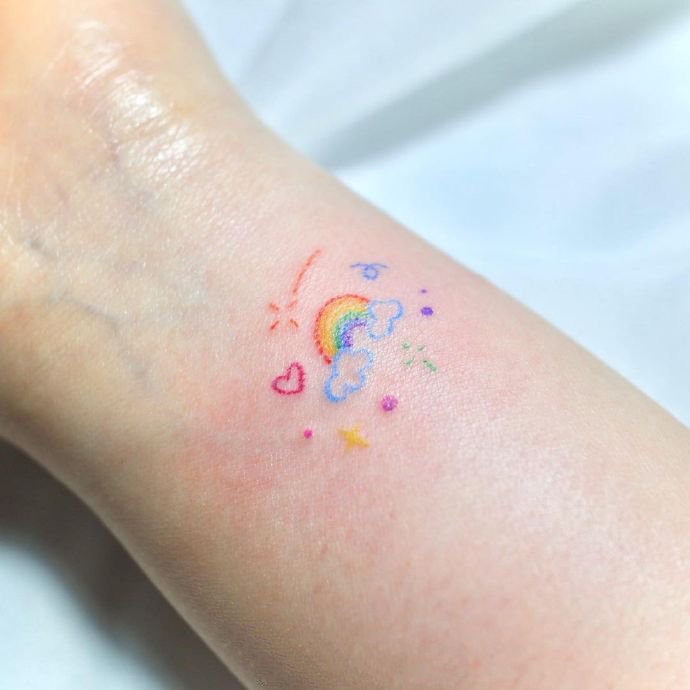 清纯女生最爱的9张淡雅小清新纹身图片