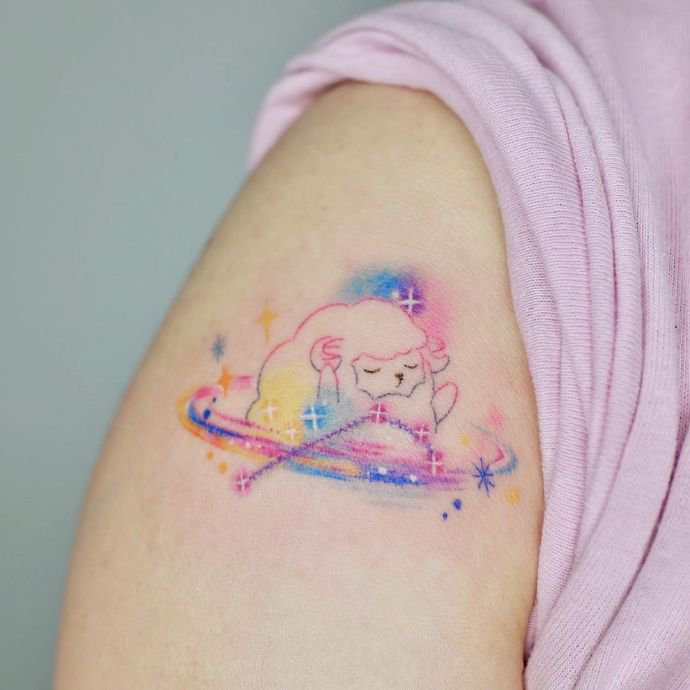 清纯女生最爱的9张淡雅小清新纹身图片