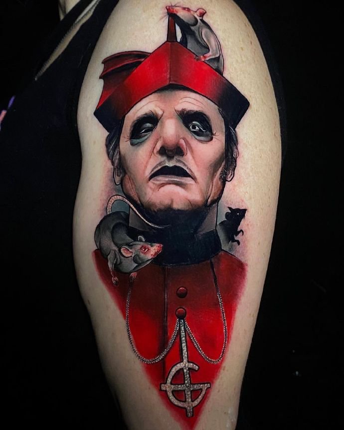 9张newschool风格的人像纹身图片