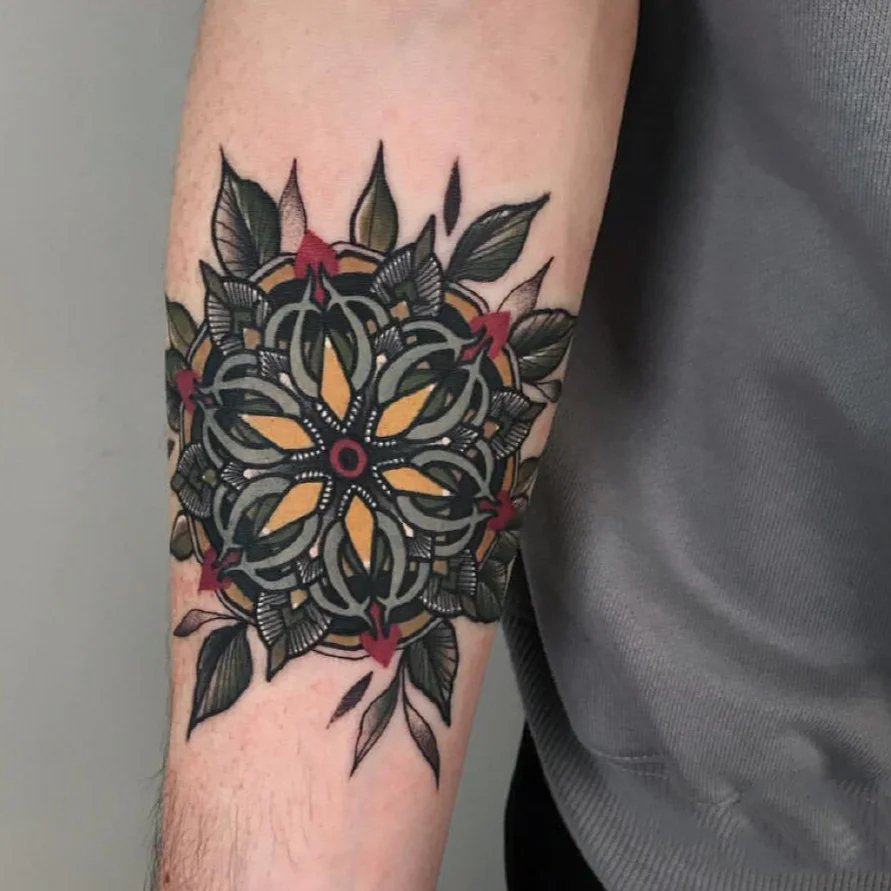 9张色系独特的梵花纹身图片