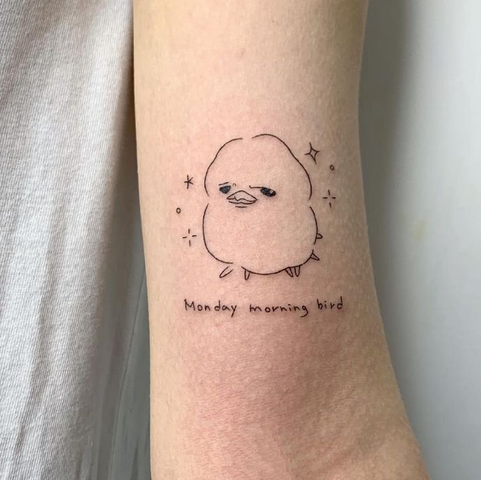 9张简约清新的小图案纹身图片