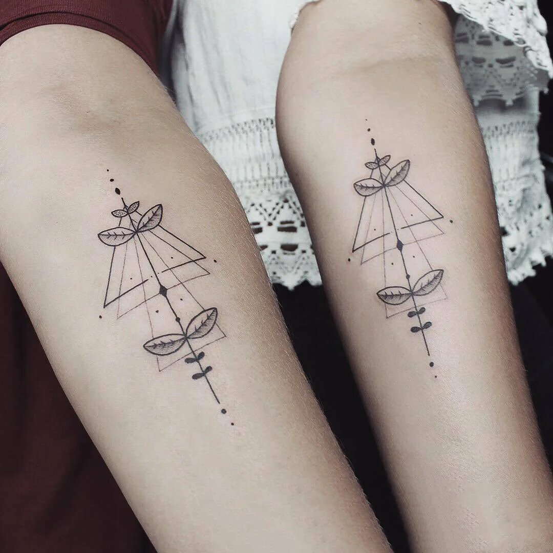 漂亮的几何小清新纹身图片9张