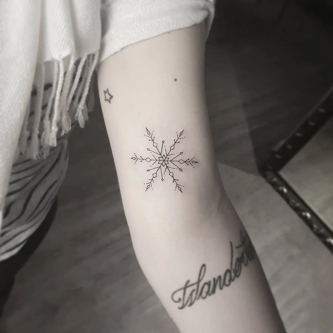 漂亮的几何小清新纹身图片9张