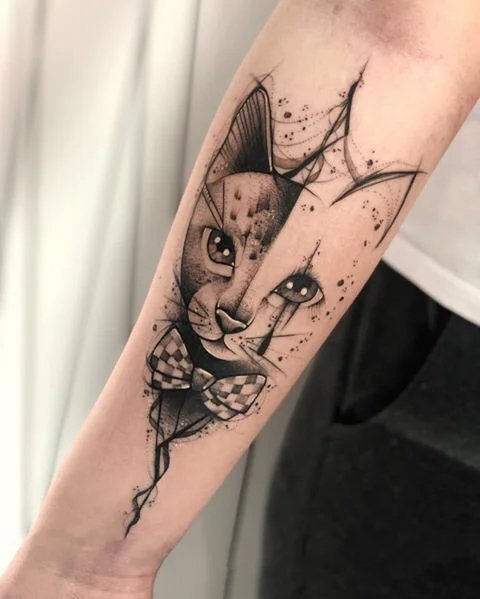 一组手臂上素雅的欧美风纹身图片