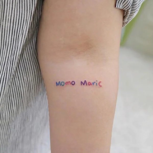 9张清新可爱的泫雅系列纹身图片