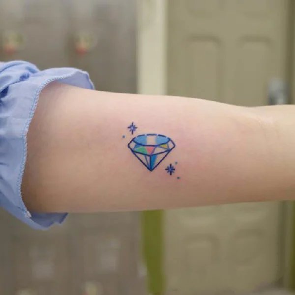 一组清新中带点可爱的小图案纹身图片