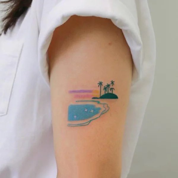 一组清新中带点可爱的小图案纹身图片