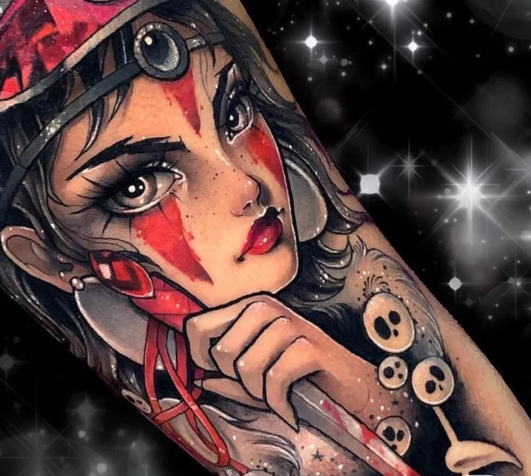 绚丽耀眼的9张重彩纹身图片