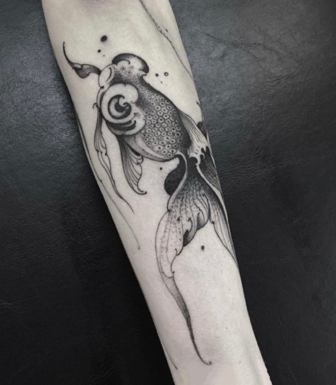 点线面组合的一组好看的纹身图片