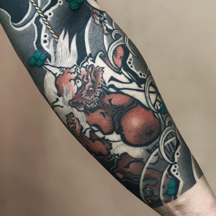 国内纹身师的优秀传统花臂纹身图片9张