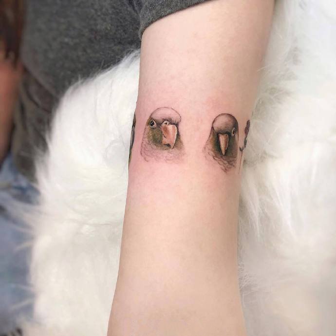 9张陪伴人类的萌宠纹身图片