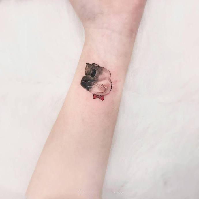 9张陪伴人类的萌宠纹身图片