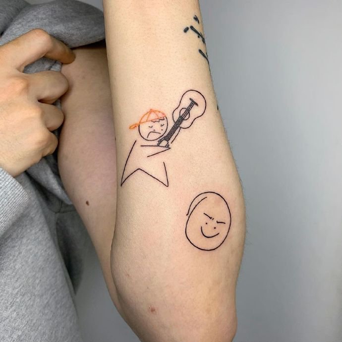 9张低调不易察觉的女生小清新纹身图片