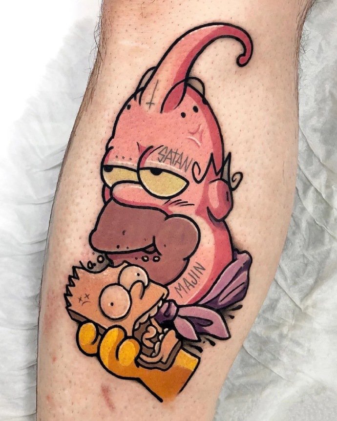 辛普森家族系列的9张卡通纹身图片