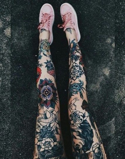 9张酷帅好看的oldschool小图纹身图片