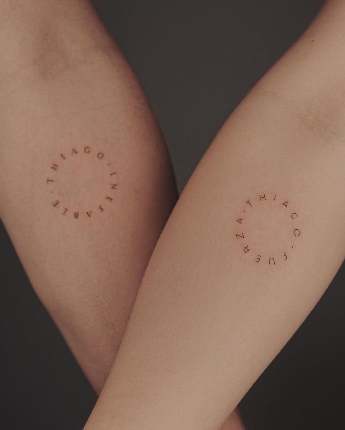 一组简单素色的小清新纹身图片