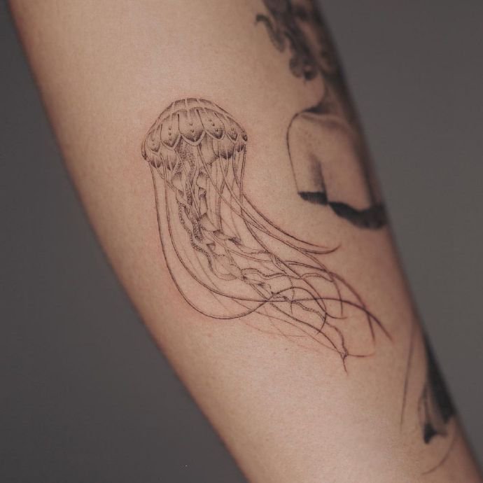 一组简单素色的小清新纹身图片