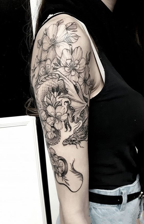 霸气的传统龙纹身图片9张