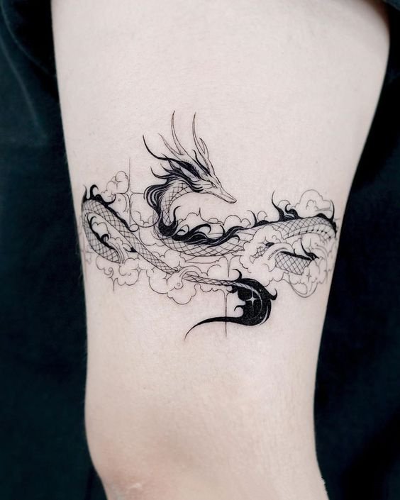 霸气的传统龙纹身图片9张