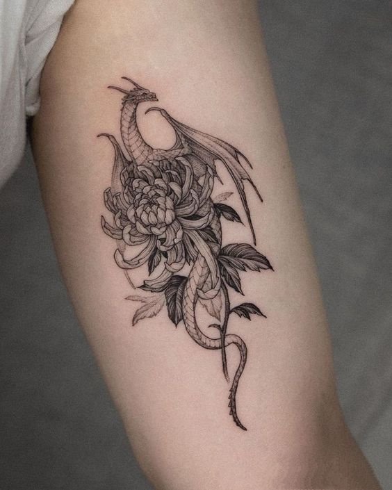 霸气的传统龙纹身图片9张