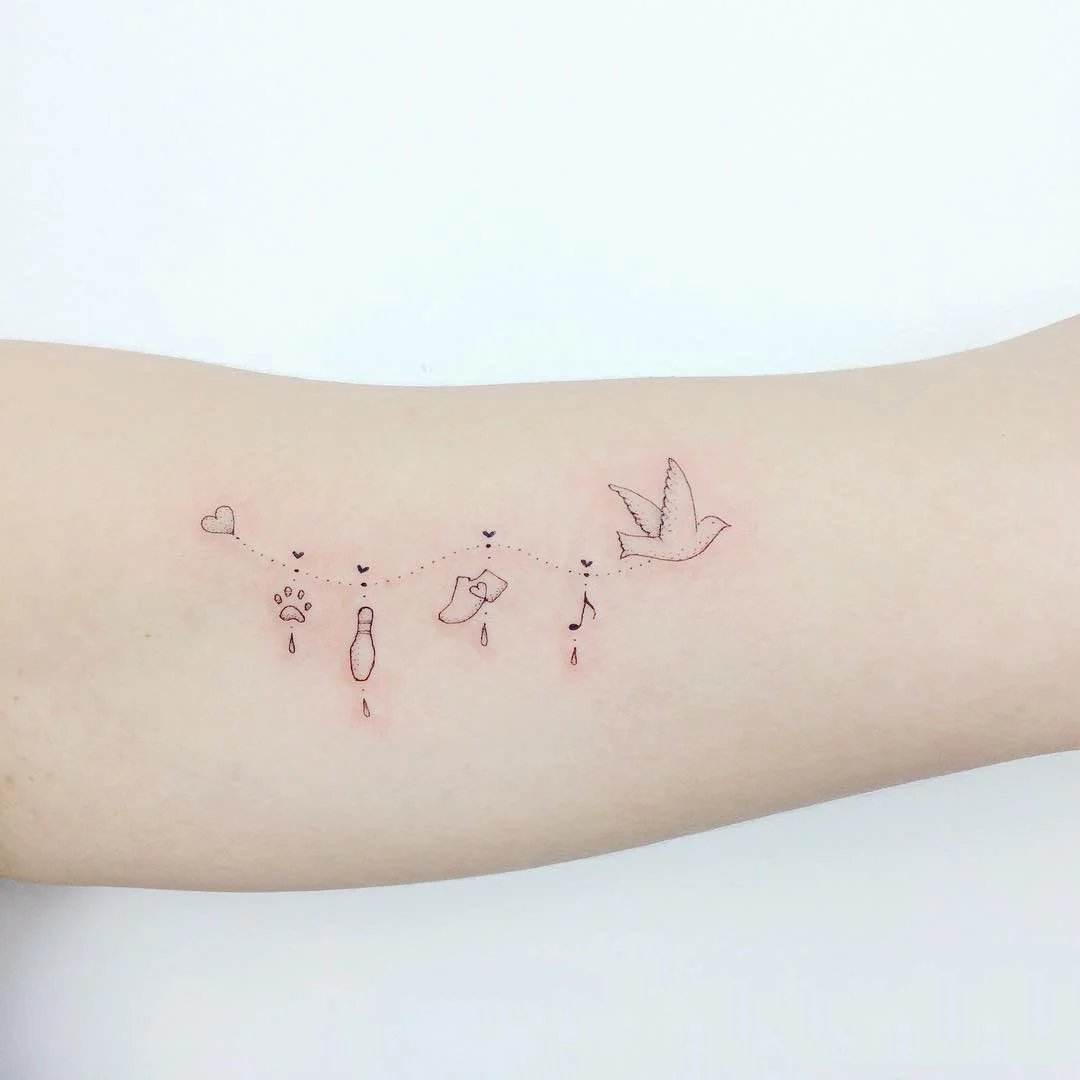 入门人士首选的一组小清新纹身图片