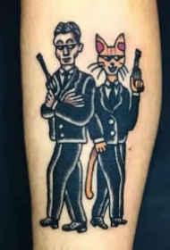 oldschool风格结合怪诞的卡通世界-韩国首尔的纹身师wan作品
