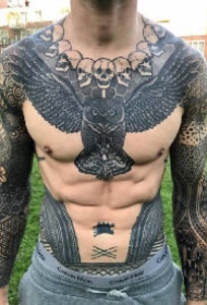 霸气部落混搭点传统风格的9款纹身作品