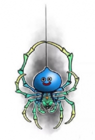 一组好看的吊脚蜘蛛纹身素材图片