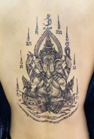 一组泰国刺符文化纹身图案