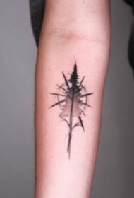 1000元左右小黑灰纹身图案--杭州新纹画刺青报价作品