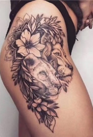狮子王纹身 霸气写实的18款狮子纹身作品图案