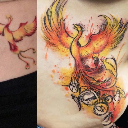 自由奔放的9张水彩style的纹身图案