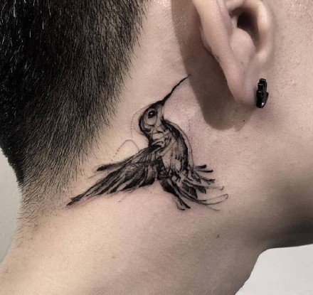 帅气的一组9张黑灰精品纹身作品图