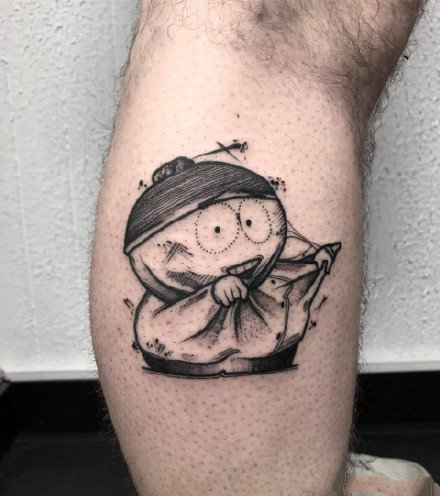 点线纹身 18款超帅气的适合男生的黑灰点线纹身